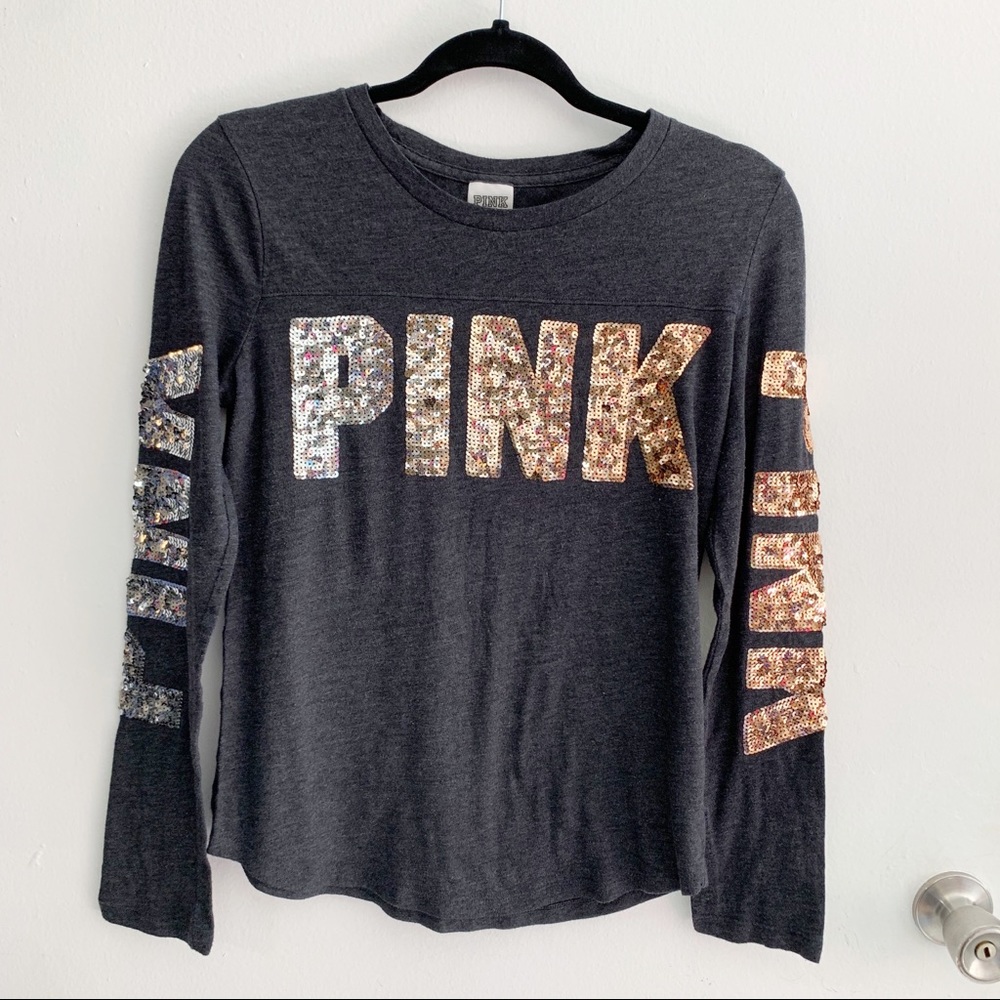 Pink Victoria’s Secret Sequin Top